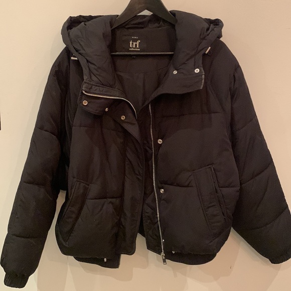 Zara Bomber Style Puffer Coat - Picture 3 of 3